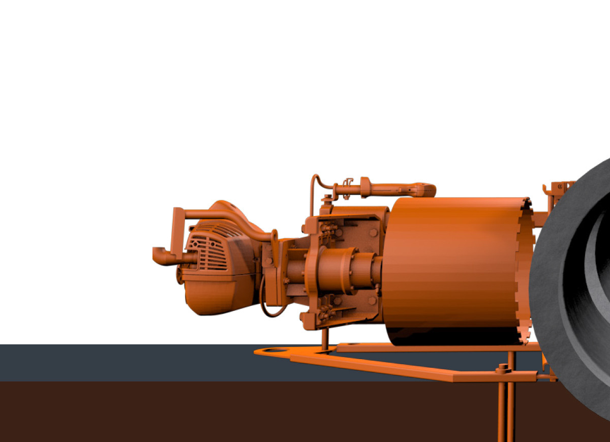 Carotteuse de canalisation KB350 moteur essence STIHL 2.8 KW Ø 354 mm 02953532000 