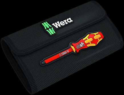 Assortiment de tournevis VDE avec 18 lames isolées interchangeables Wera Kraftform Kompakt - 05006613001