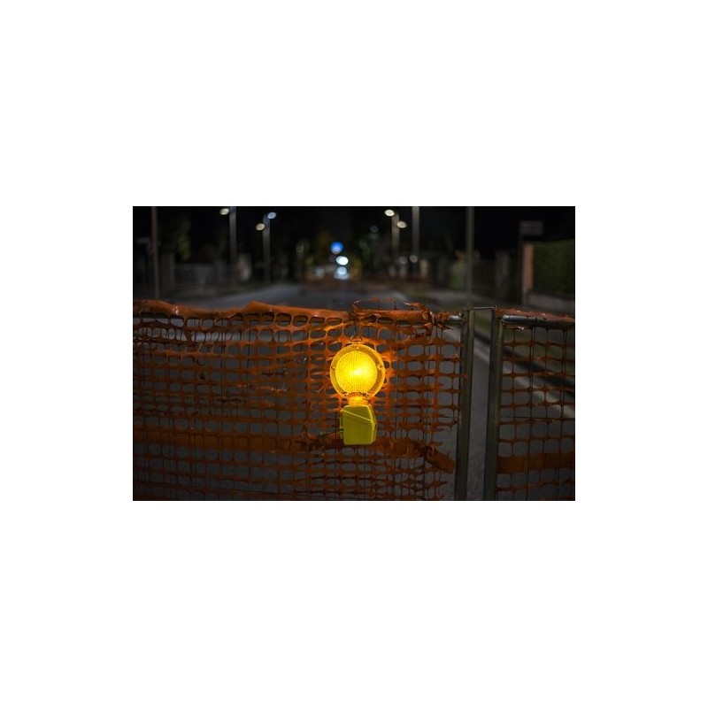  Lampe clignotante de chantier orange LED BLINK ROAD - VELAMP - IL08