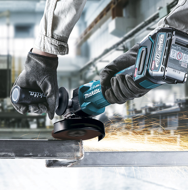 Meuleuse D125 mm 40 V max Li-Ion 4 Ah - MAKITA - GA005GM201