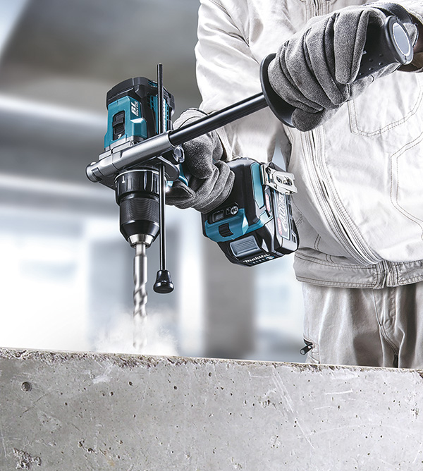 Perceuse visseuse à percussion MAKITA 40 V max Li-Ion XGT Ø 13 mm (Produit seul) - HP001GZ01