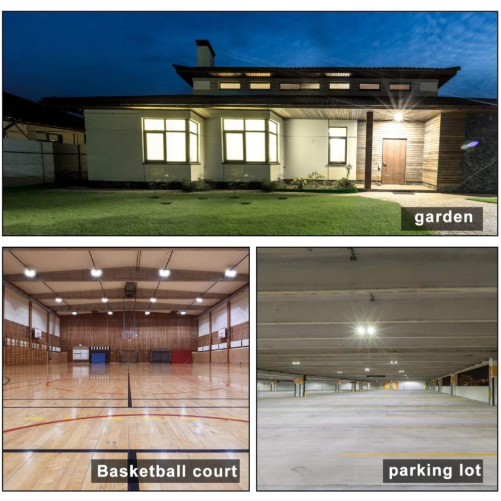 Projecteur LED SMD 10W IP65 PADLIGHT5 noir 4000K - VELAMP - IS740-5-4000K