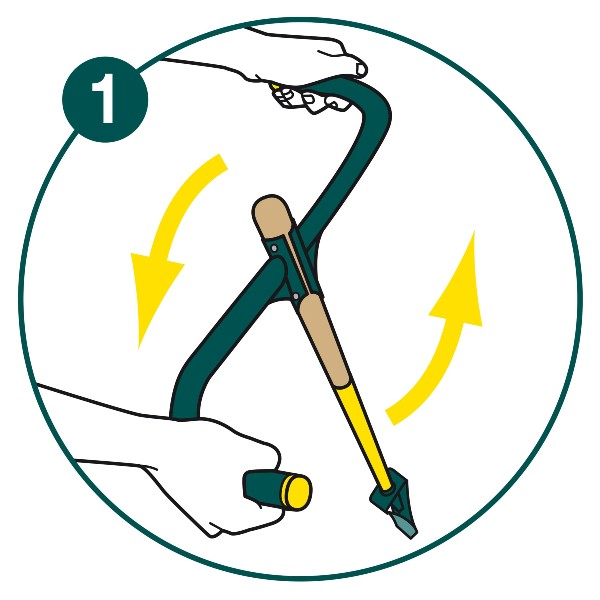 Plantoir ergonomique spécial paillis LEBORGNE naturOvert 320070