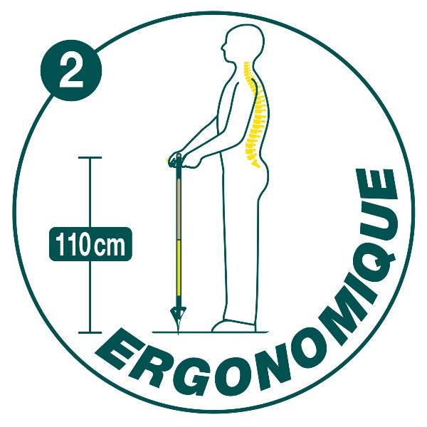 Plantoir ergonomique spécial paillis LEBORGNE naturOvert 320070