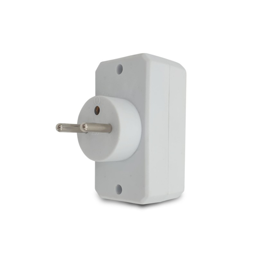 Biplite 2 prises électriques 2 P+T 2 sorties Frontales 16A - VELAMP - ADAT-FR-1