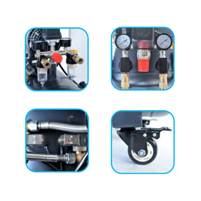 PROMO compresseur silencieux 100 litres 3 CV 8 bar + kit 6 accessoires PRODIF PROSIL3100