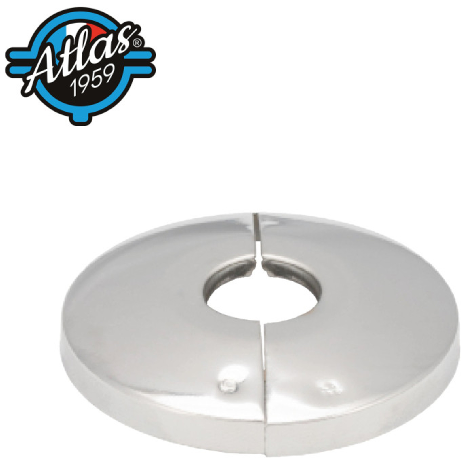 Rosace articulée ATLAS chromée - Diamètre 3/8