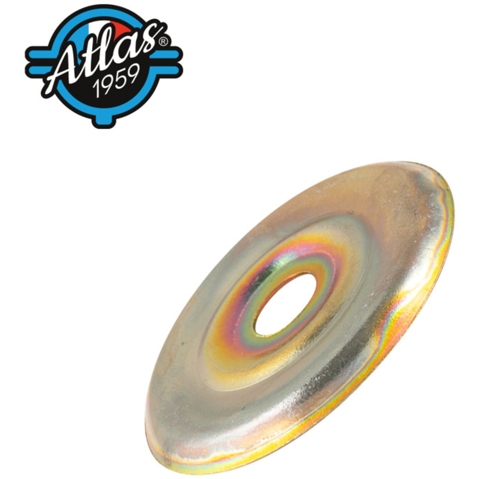 Rosace plate ATLAS acier zingué jaune Diamètre 26 - Lot de 100 SCELL-IT - RP25-J