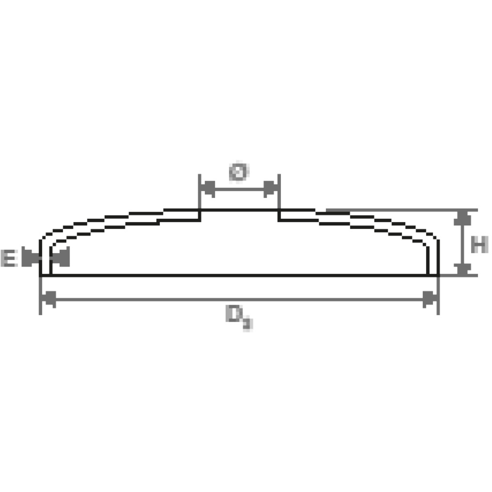 Rosace articulée ATLAS chromée - Diamètre 3/8