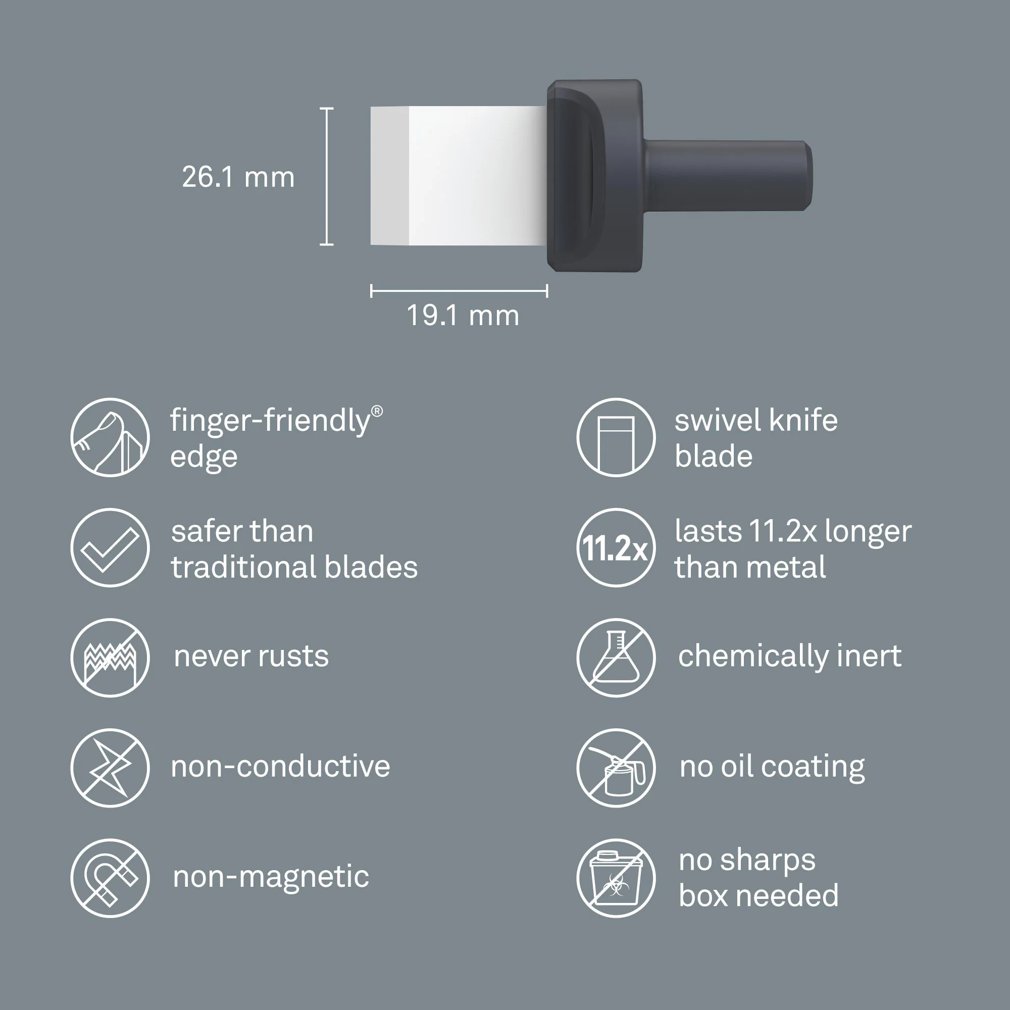 Lames céramiques pour couteau pivotant - SLICE - 10505