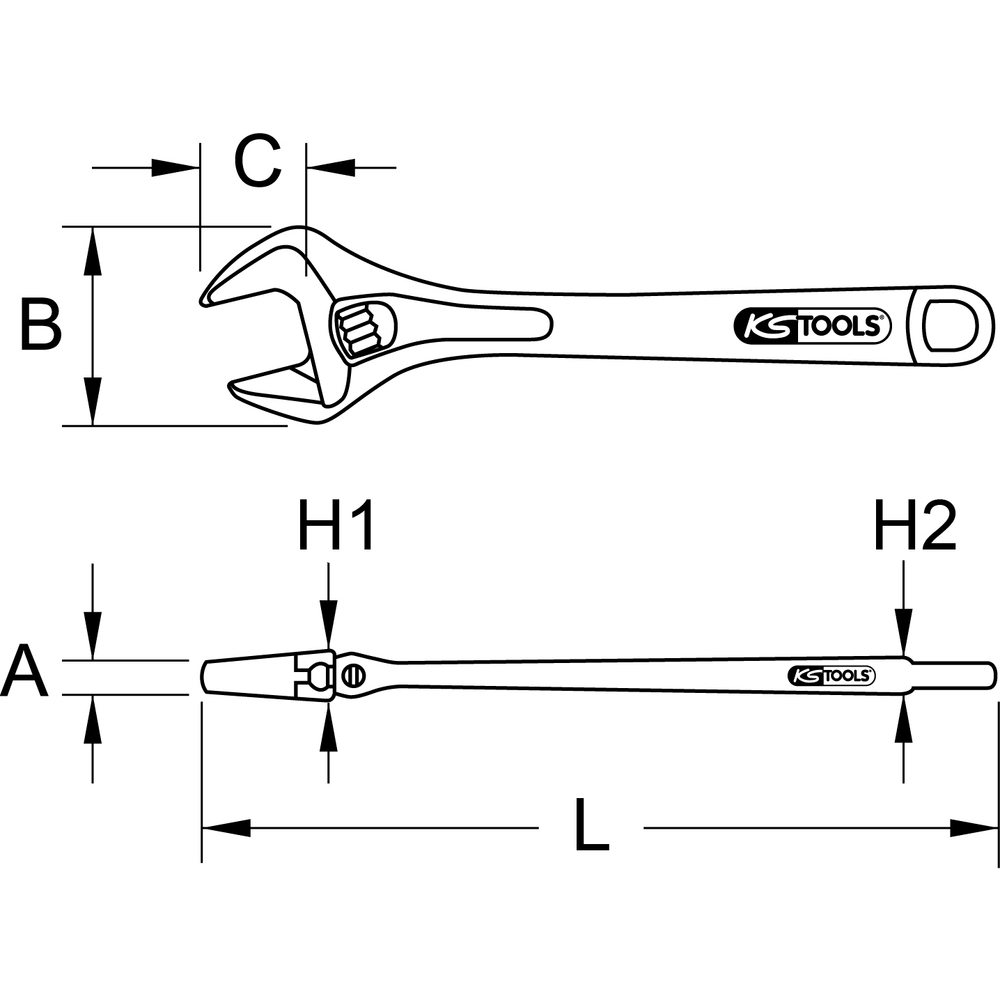 Clé à molette INOx 24