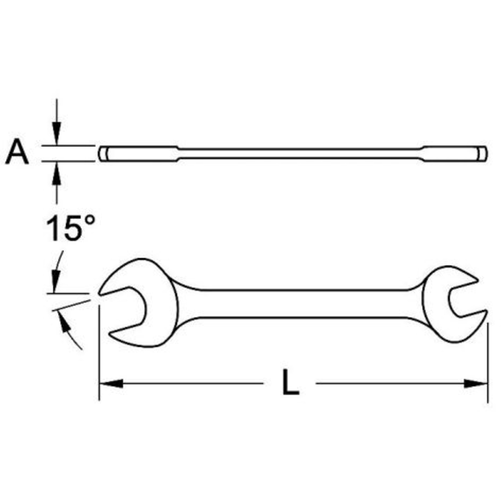 Clé à fourches 12 x 13mm BRILLIANT TOOLS - KS TOOLS - BT010903