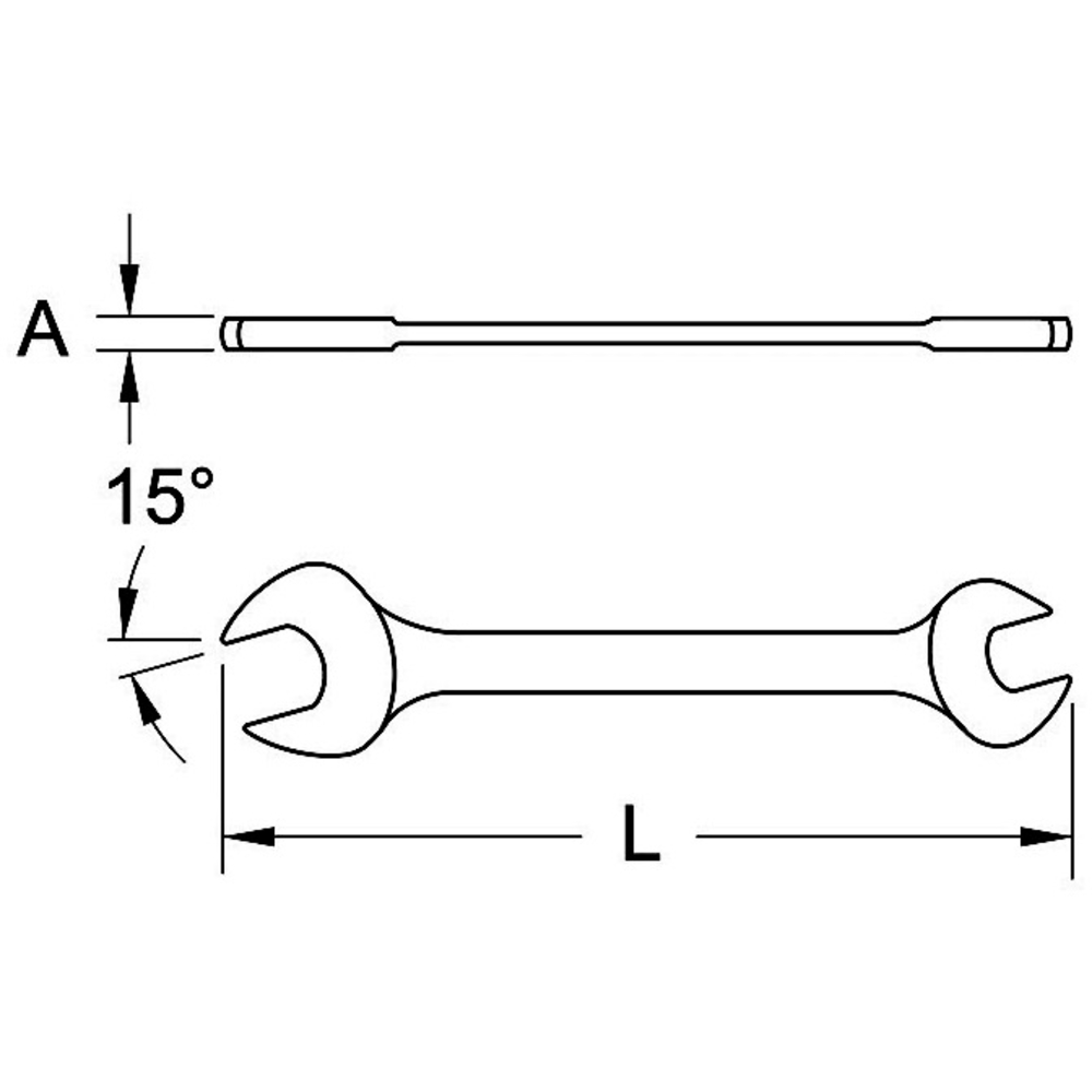 Clé à fourches 12 x 13mm BRILLIANT TOOLS - KS TOOLS - BT010903
