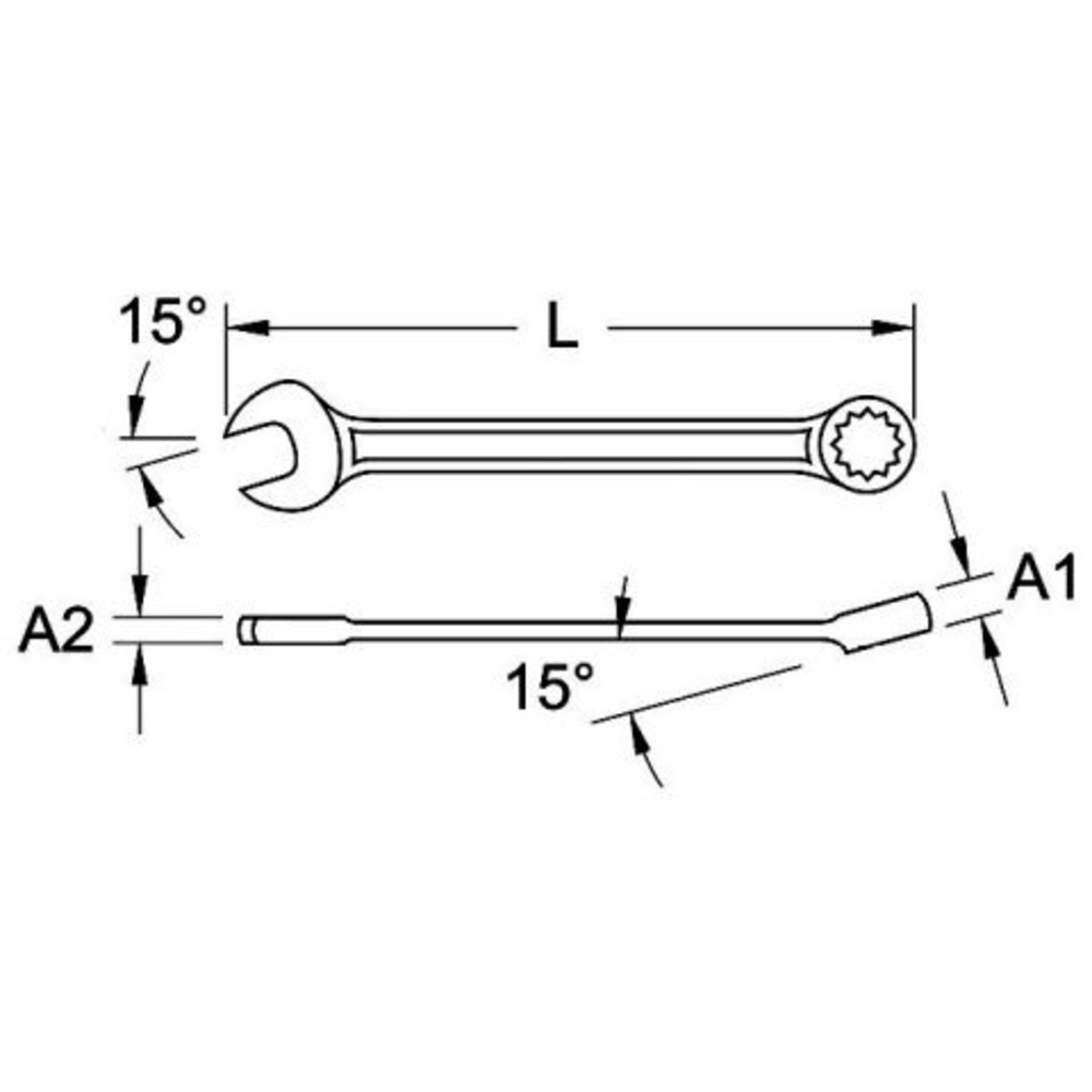 Clé mixte 18mm BRILLIANT TOOLS - KS TOOLS - BT011918