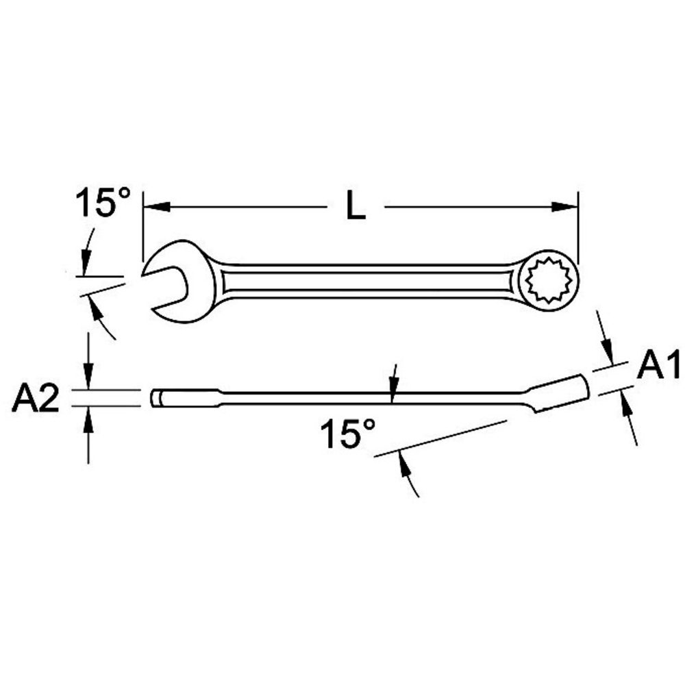 Clé mixte 18mm BRILLIANT TOOLS - KS TOOLS - BT011918