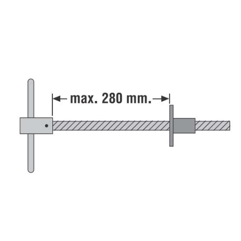 Vis Avant pour Établi de Menuisier Ø 35 mm - mod. H-35 - URKO - 3980350