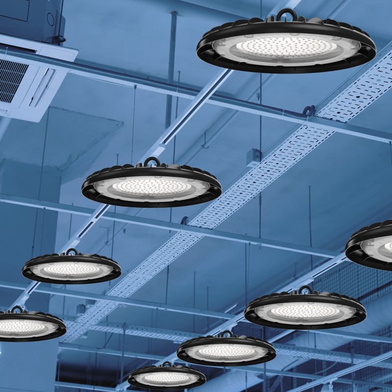 Luminaire LED pour grande hauteur 150W aluminium WELLS - VELAMP - IS790-4000K