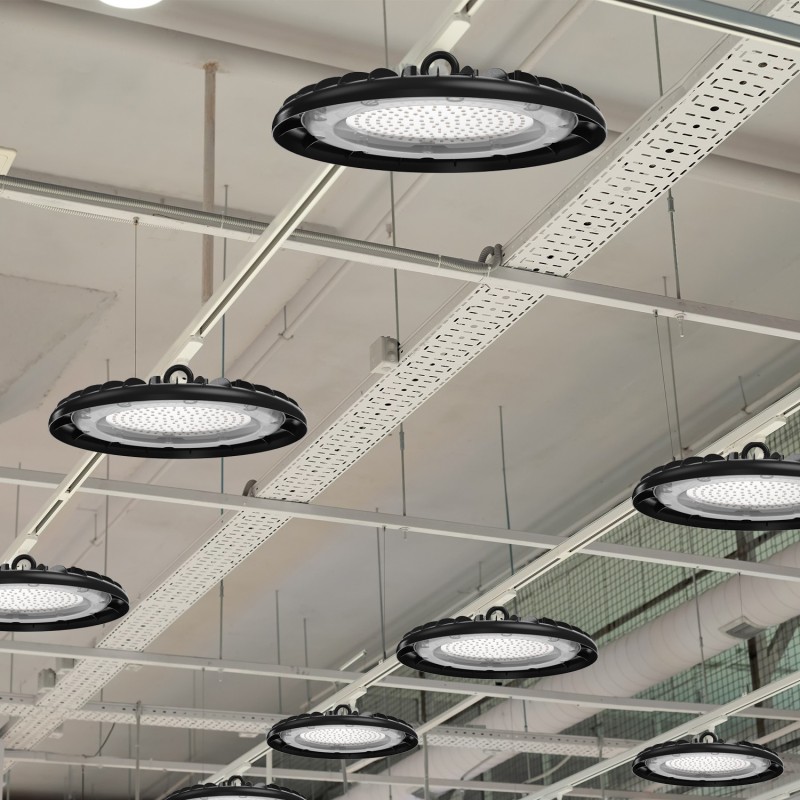 Luminaire LED pour grande hauteur 150W aluminium WELLS - VELAMP - IS790-4000K