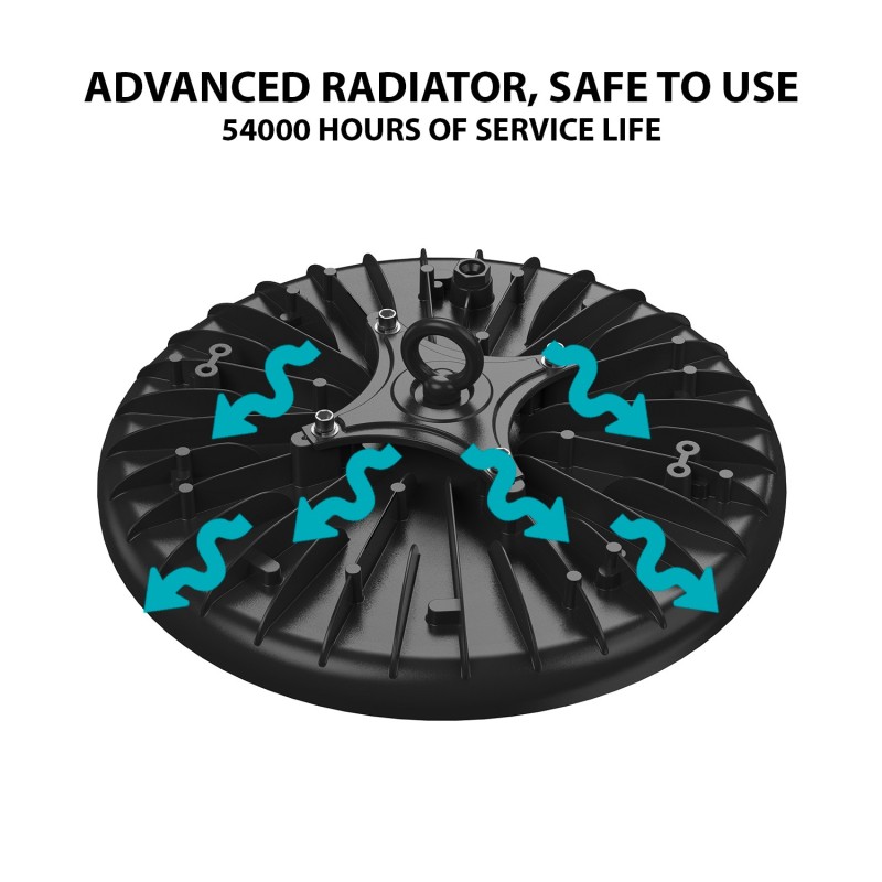 Luminaire LED pour grande hauteur 150W aluminium WELLS - VELAMP - IS790-4000K