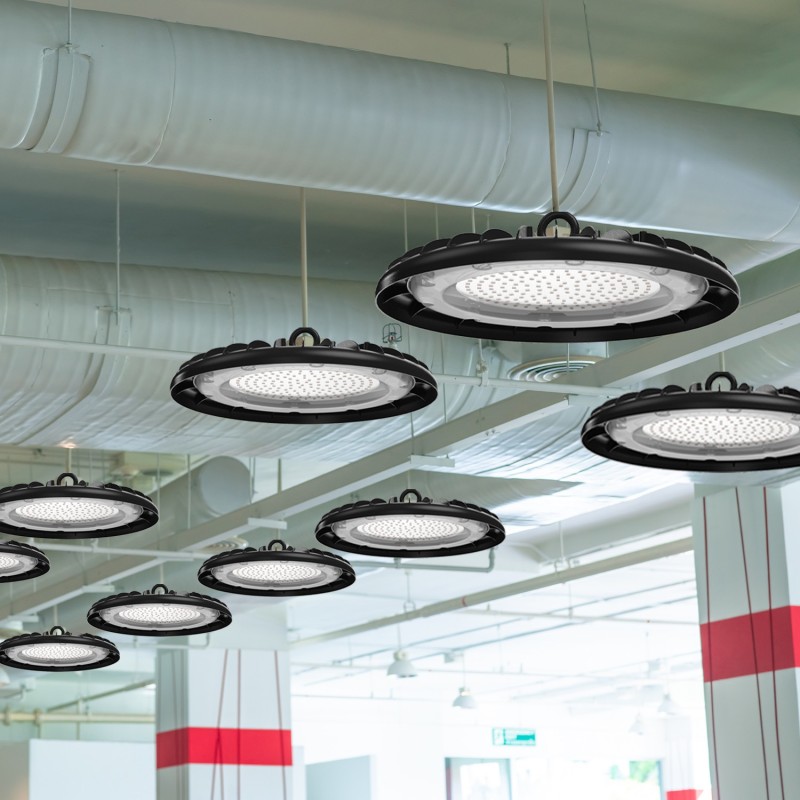 Luminaire LED pour grande hauteur 150W aluminium WELLS - VELAMP - IS790-4000K