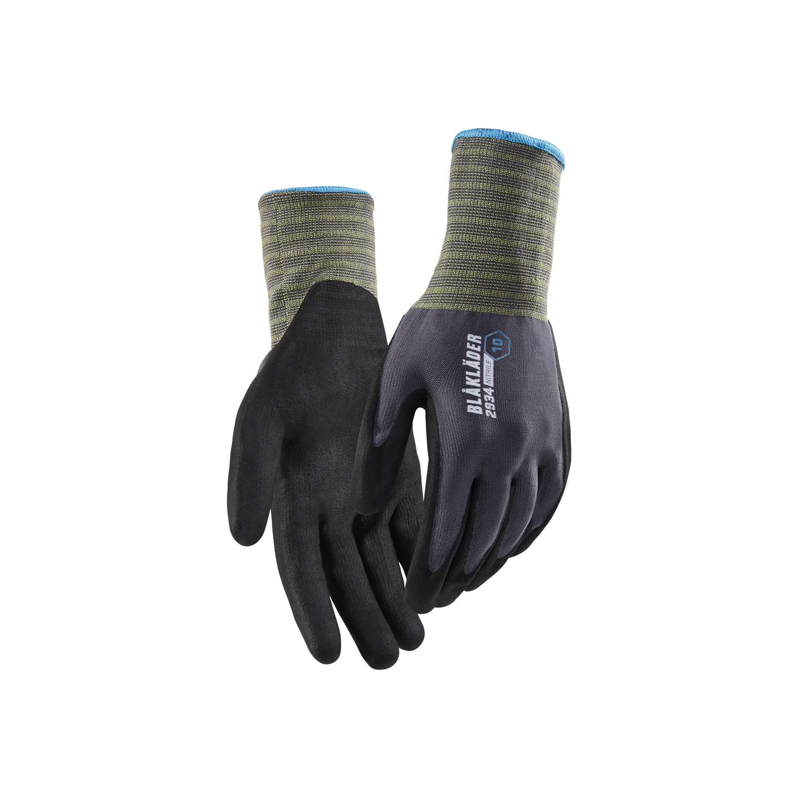 Gants de travail enduits en nitrile microporeux BLAKLADER - 2934