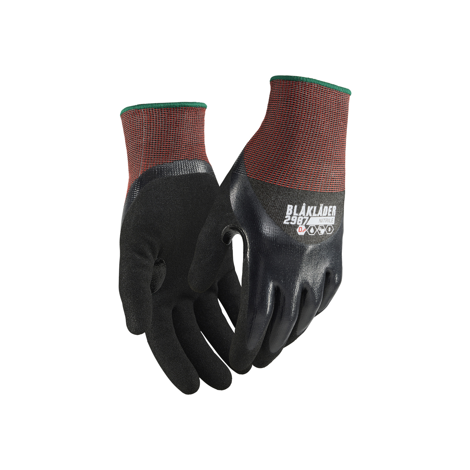 Gants de travail tactiles enduits de nitrile résistants à la coupure niveau D BLAKLADER - 2987