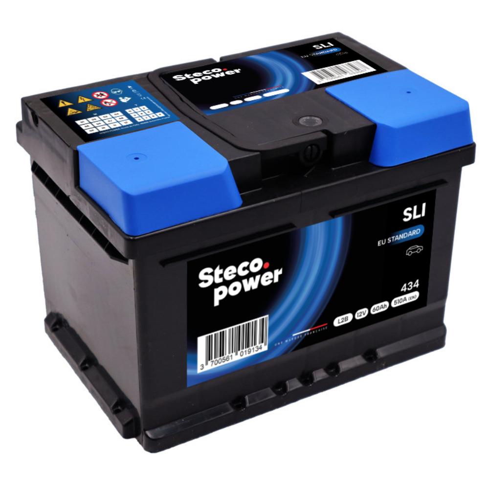 Batterie 12V 60Ah 510A 242x175x175 mm stecopower - 434
