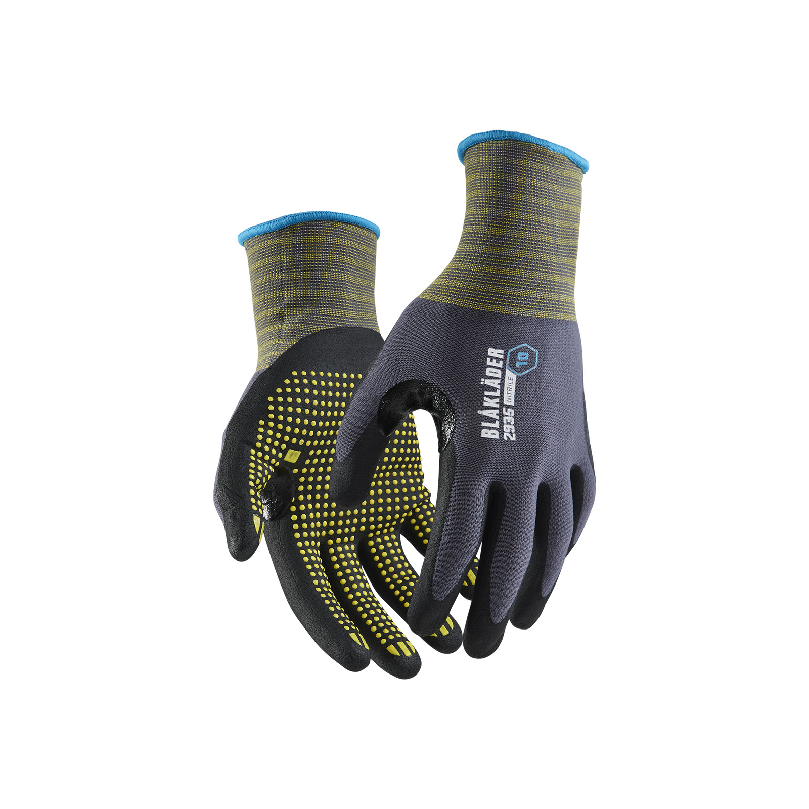 Gants de travail enduits en nitrile adhérence par points BLAKLADER - 2935