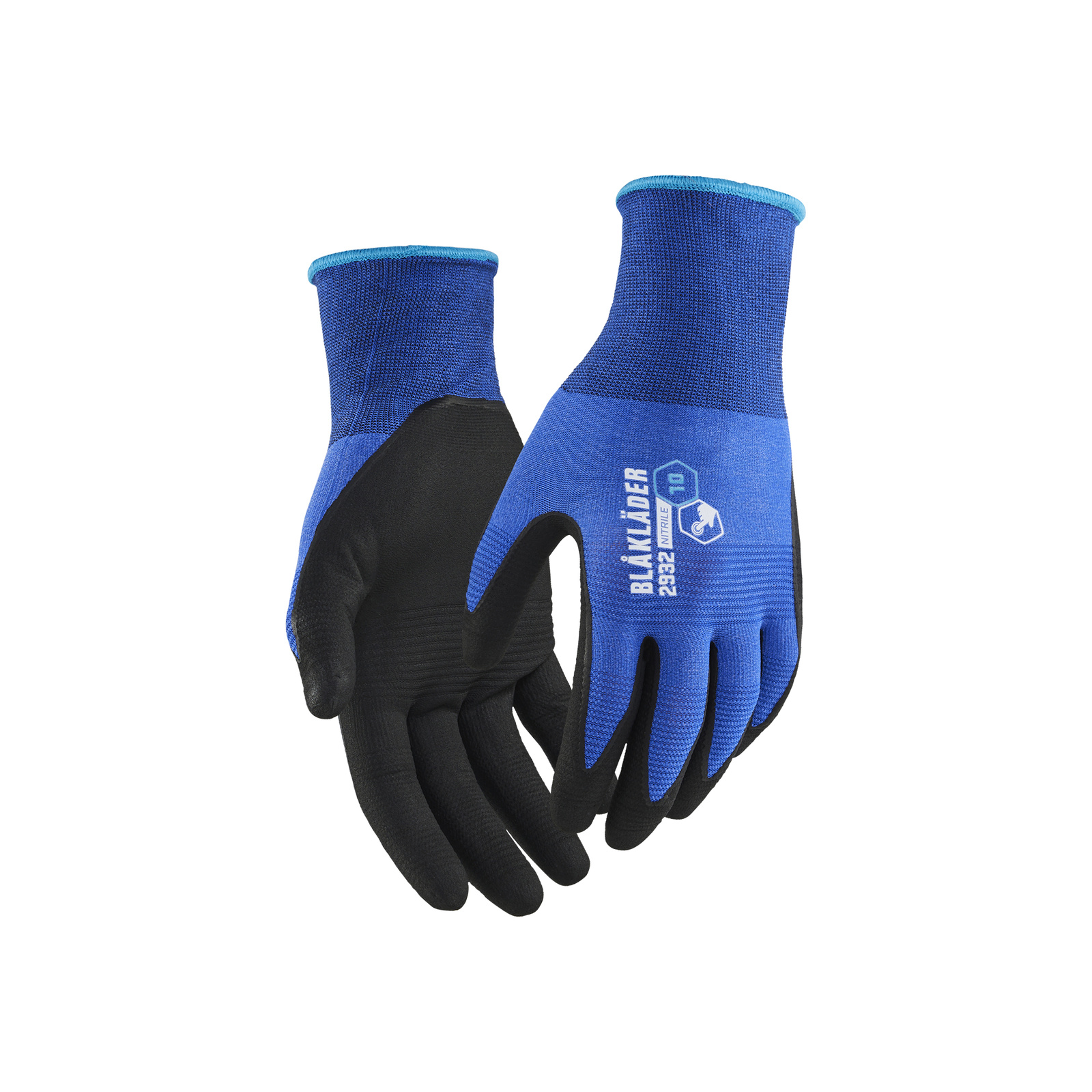 Gants de travail enduits en nitrile microporeux BLAKLADER - 2932