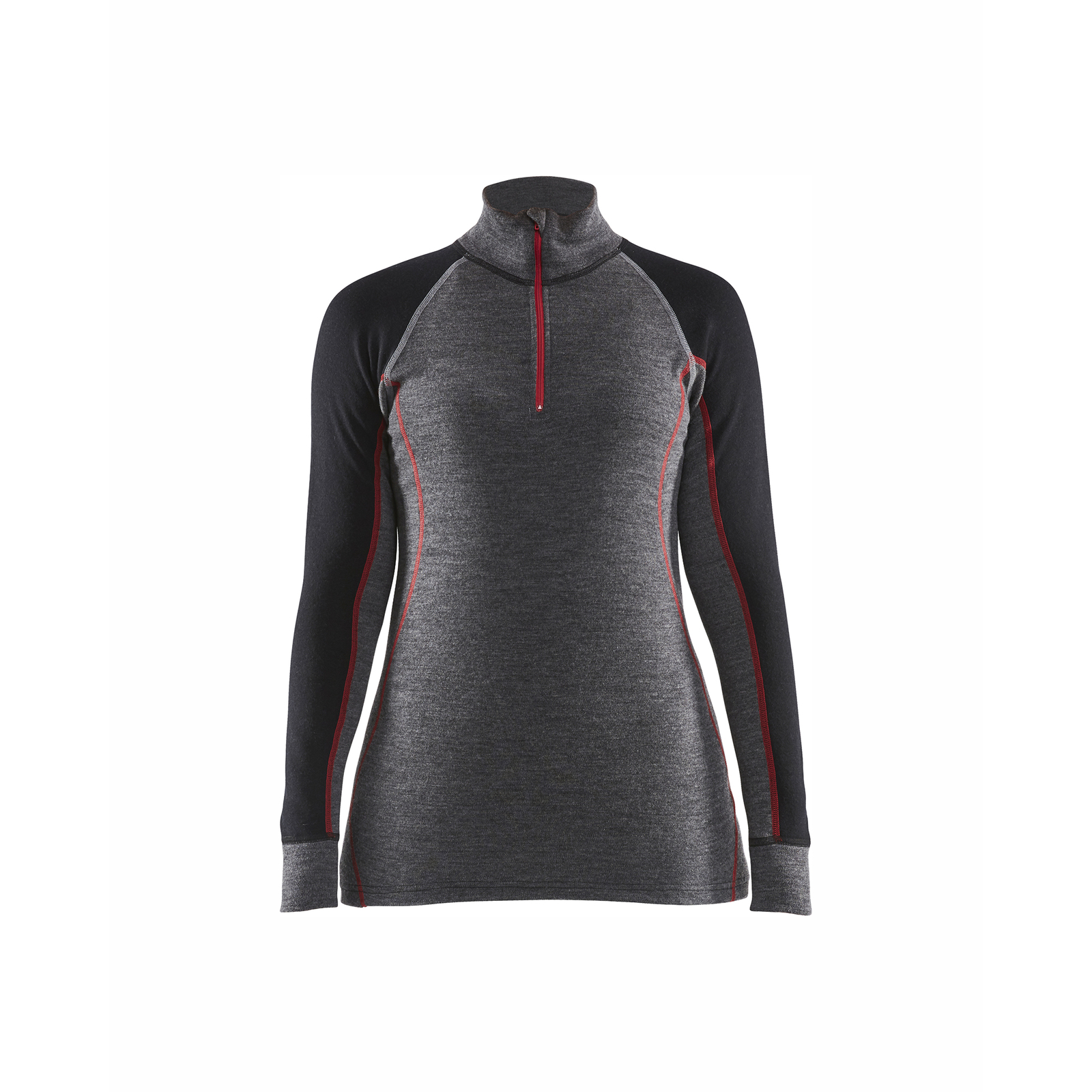 Haut de sous-vêtements col camionneur en laine merinos XWARM femme BLAKLADER - 7299