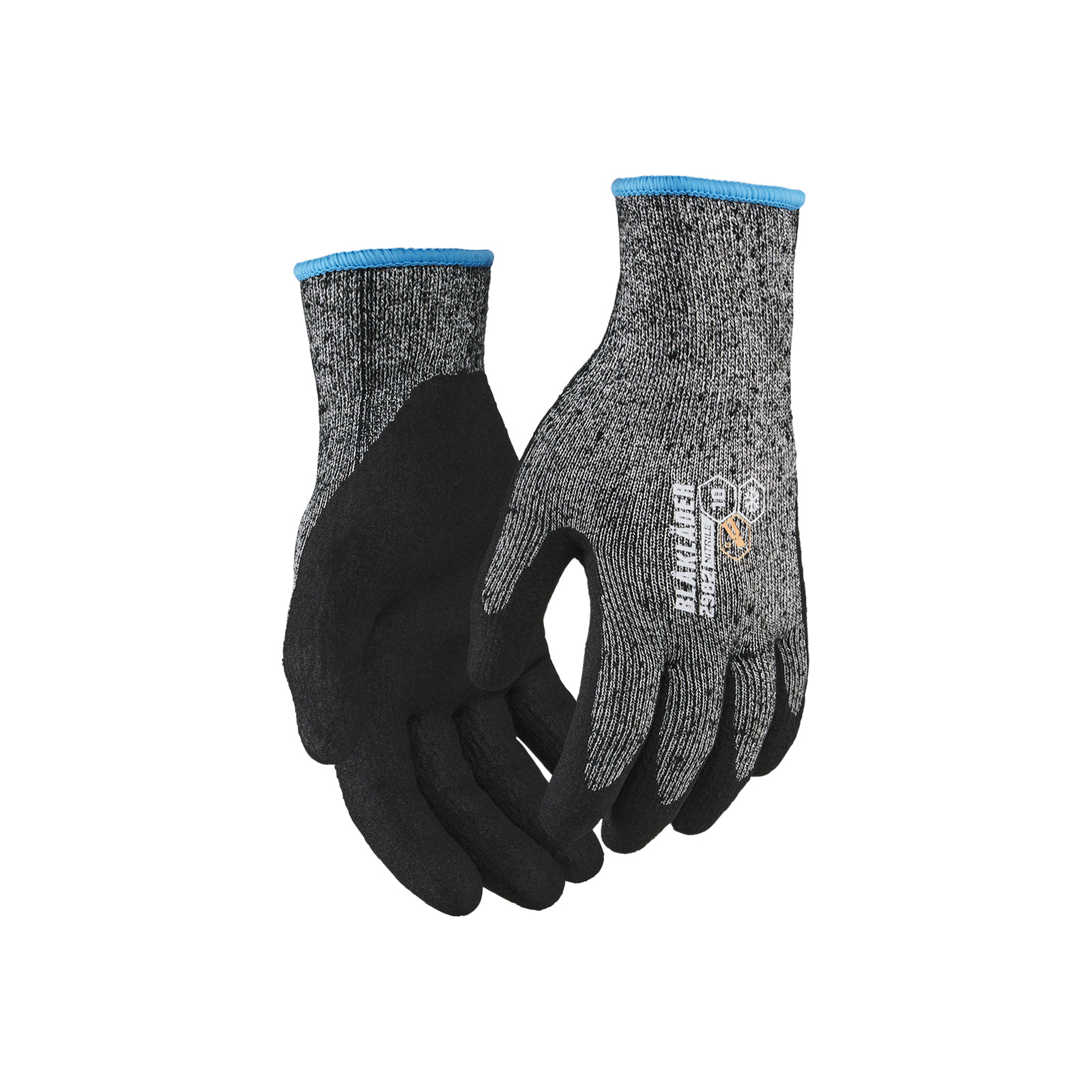 Gants de travail hiver enduits de nitrile sablé résistants à la coupure niveau C BLAKLADER - 2982