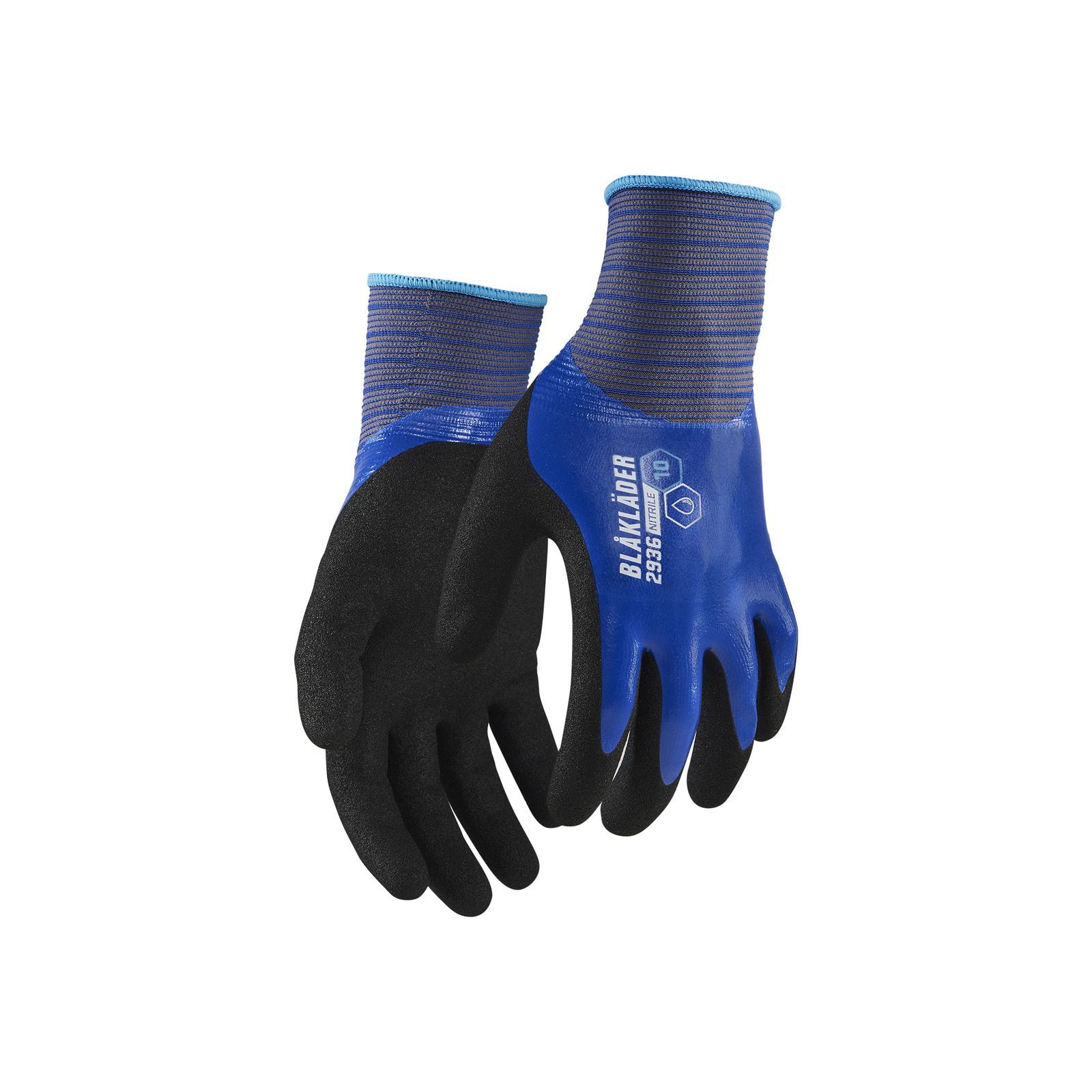Gants de travail imperméables enduits de nitrile, jauge 18 BLAKLADER - 2936