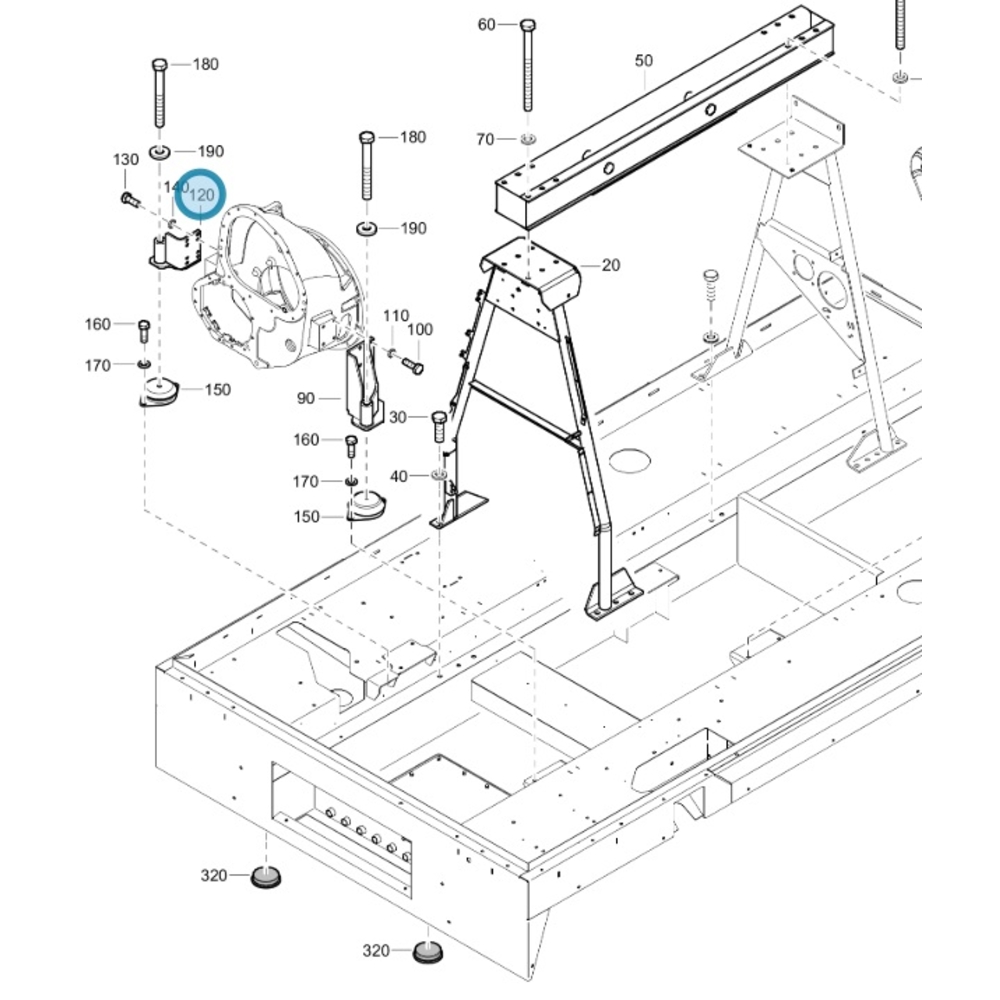 SUPPORT MOTEUR - ATLAS COPCO - 1626907200