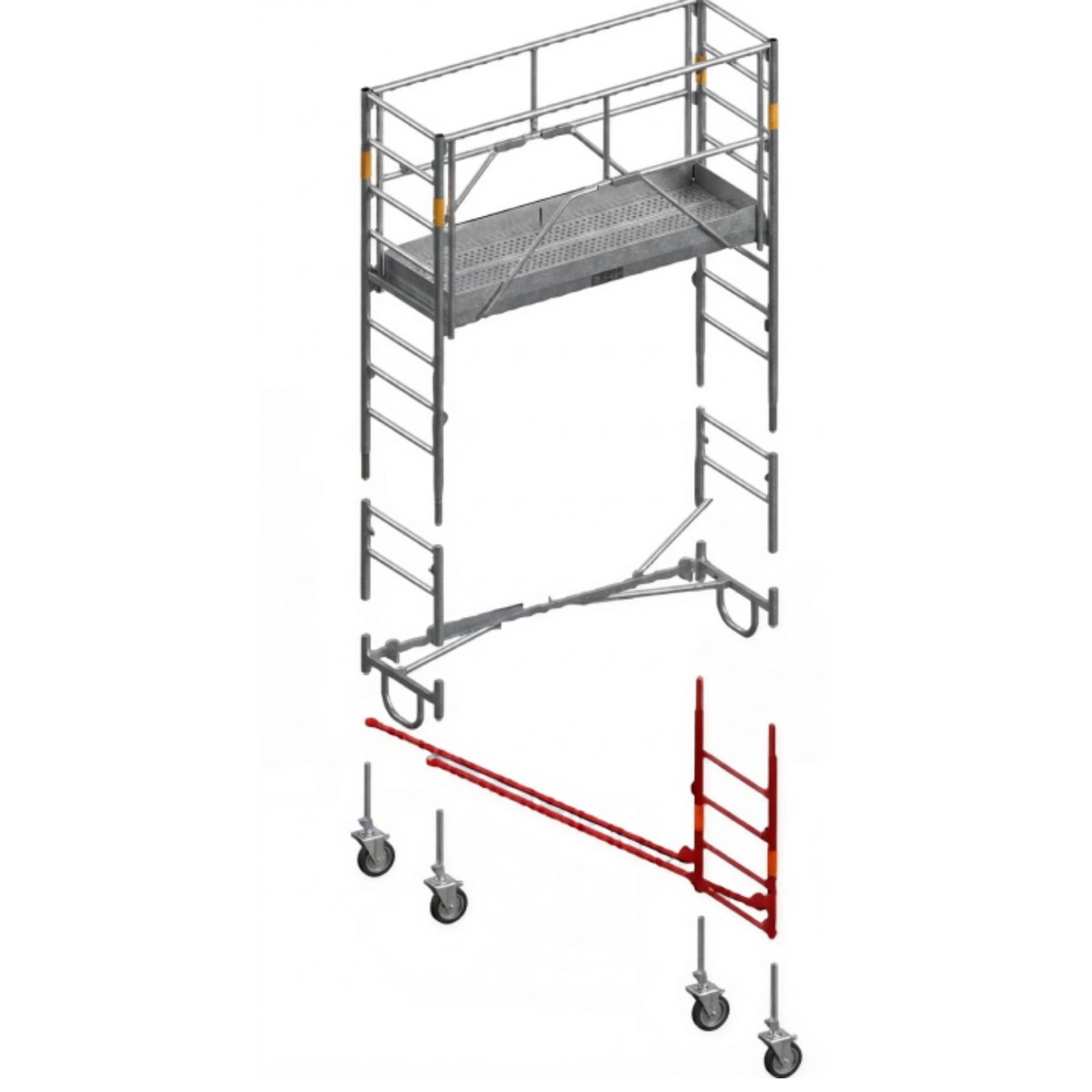 Kit escalier long 2m haut 1m ALTRAD 007175