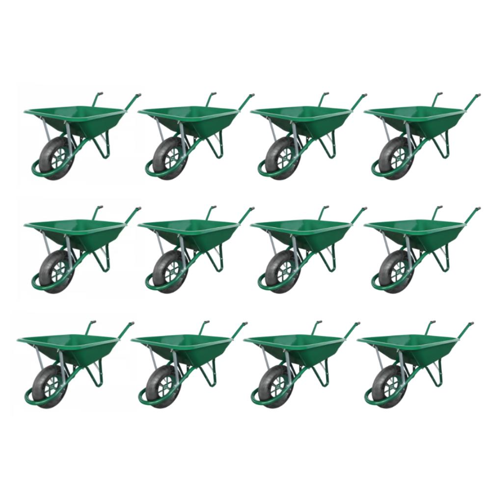 12 BROUETTES ALTRAD PEINTE ROUE GONFLABLE 100L COUSSINET PE ARCEAU DE BASCULEMENT