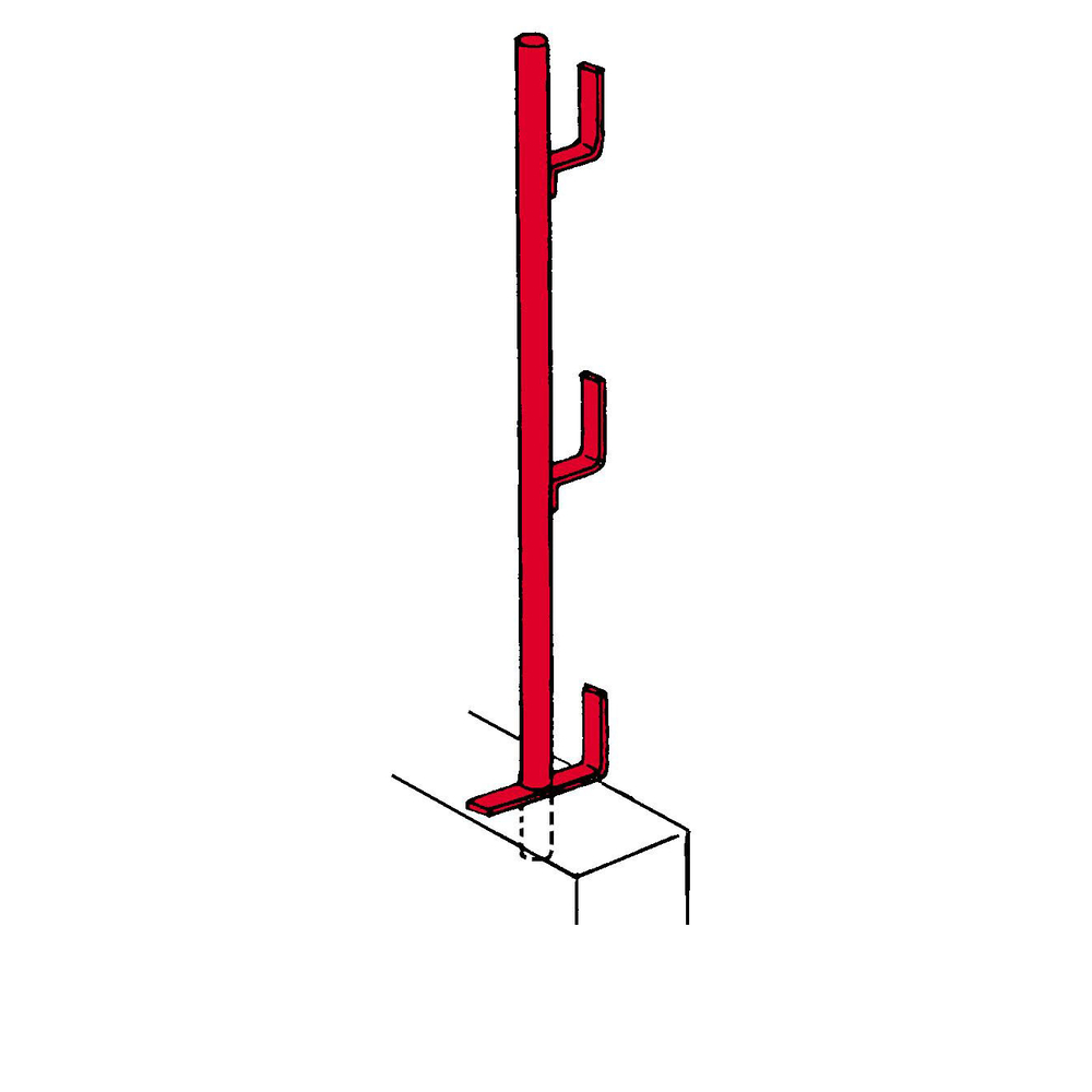 Garde corps/potelet ALTRAD à réservation pour planche Ø 25 mm - 608850ZMH