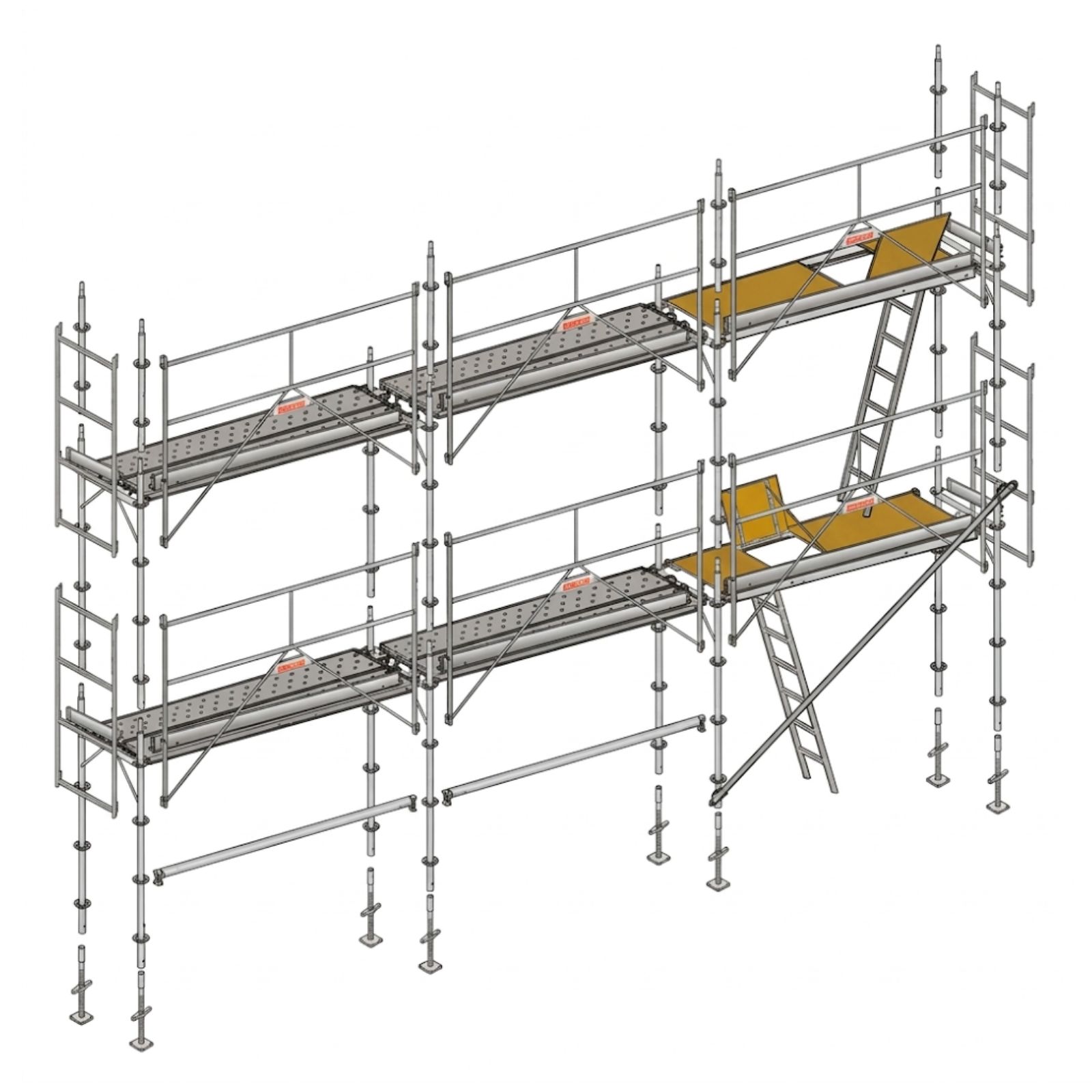 Lot 60m² échafaudage structure seule Multivit+1 ALTRAD L50-060-GF