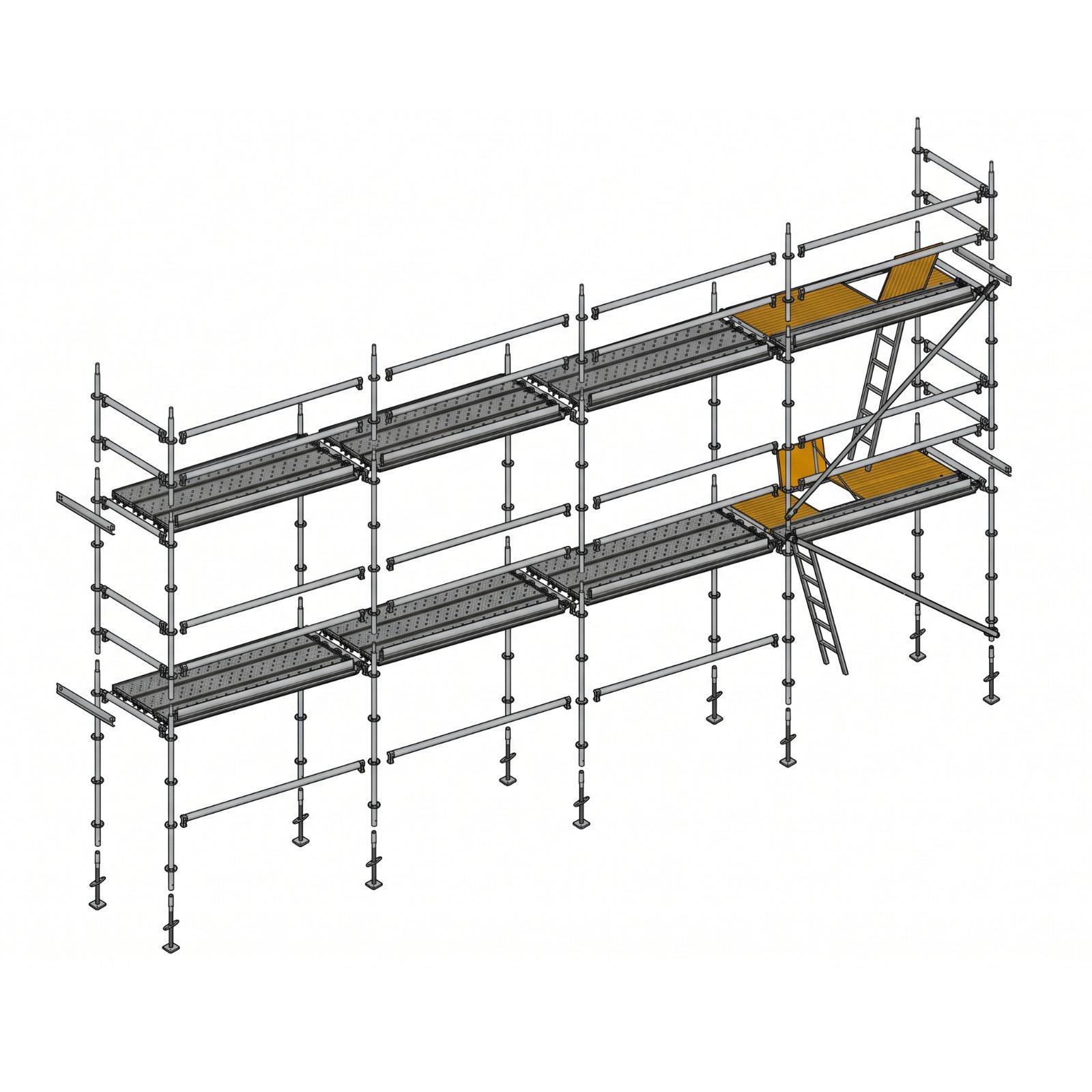 Lot échafaudage 78m² Multivit+2 structure + planchers ALTRAD L50-078-LIP