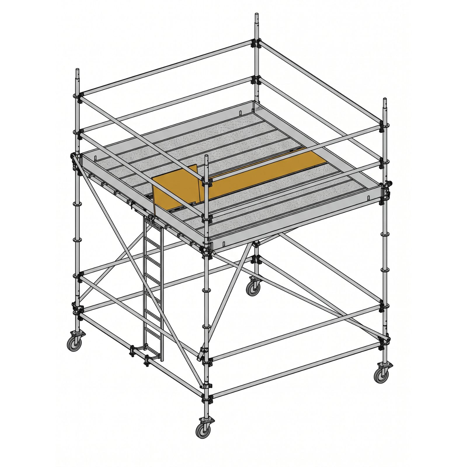 Tour roulante 3 x 2 m hauteur plancher 6,50 m ALTRAD TM3X2-650