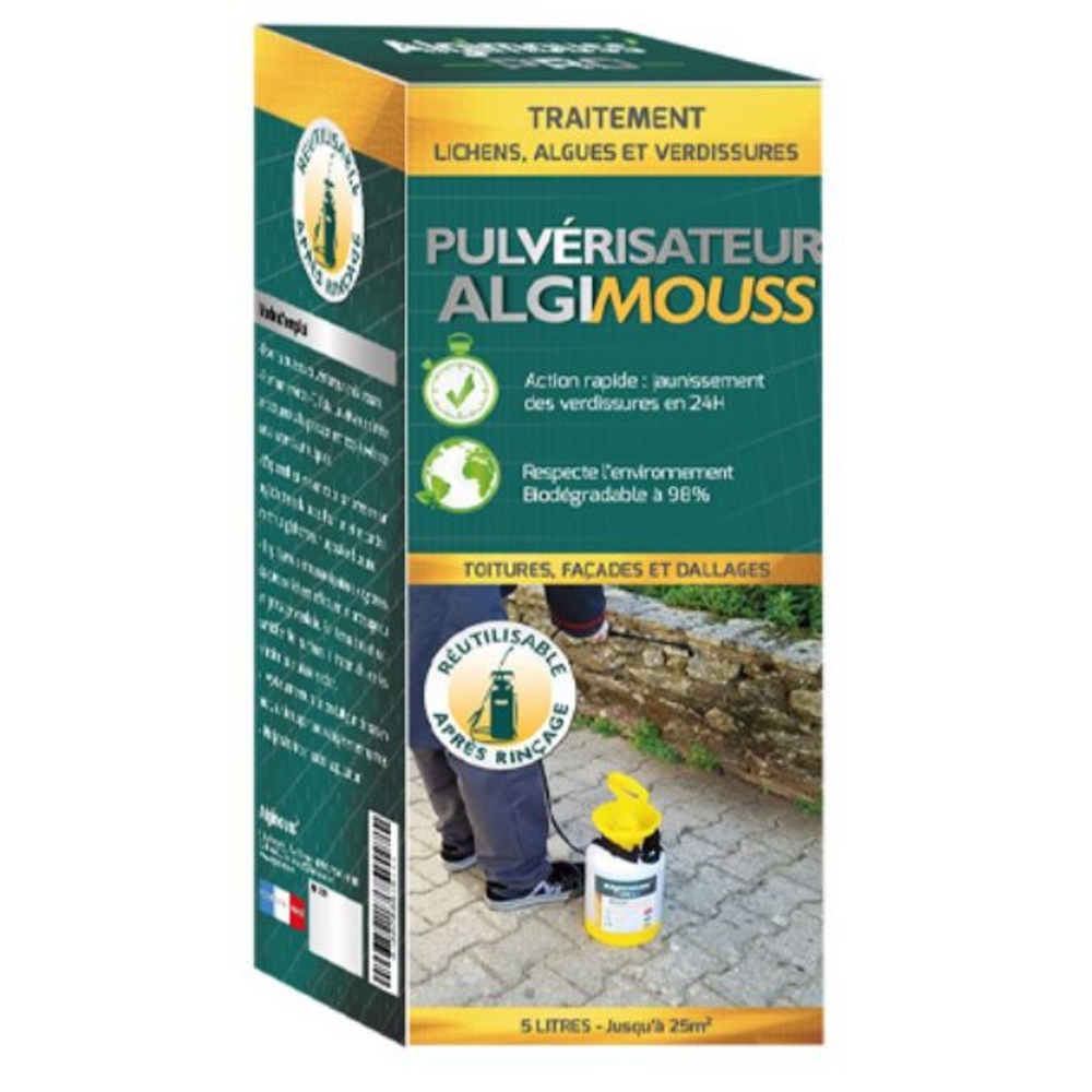 ALGIMOUSS - Pulvérisateur 5 LITRES - Traitement toitures, façades, dallages ALGIMOUSS - 001011