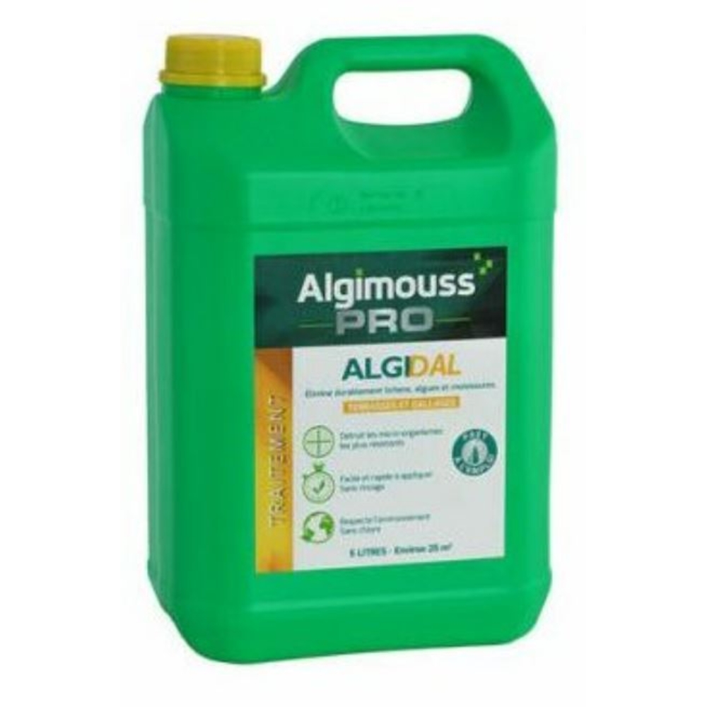 ALGIDAL - 5 LITRES - Traitement curatif et préventif dallages, sols exterieurs ALGIMOUSS - 003003