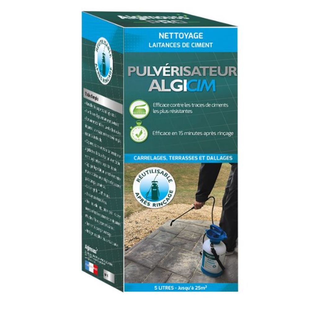 ALGICIM - PULVERISATEUR 5L - PulvérisateurAlgicim Nettoyant voiles de ciment ALGIMOUSS - 006004