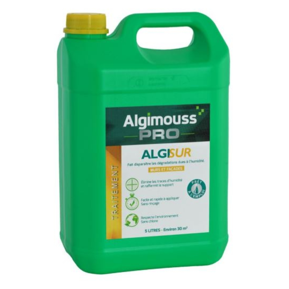 ALGISUR - 5 LITRES - Anti-salpêtre murs, cloisons ALGIMOUSS - 008002