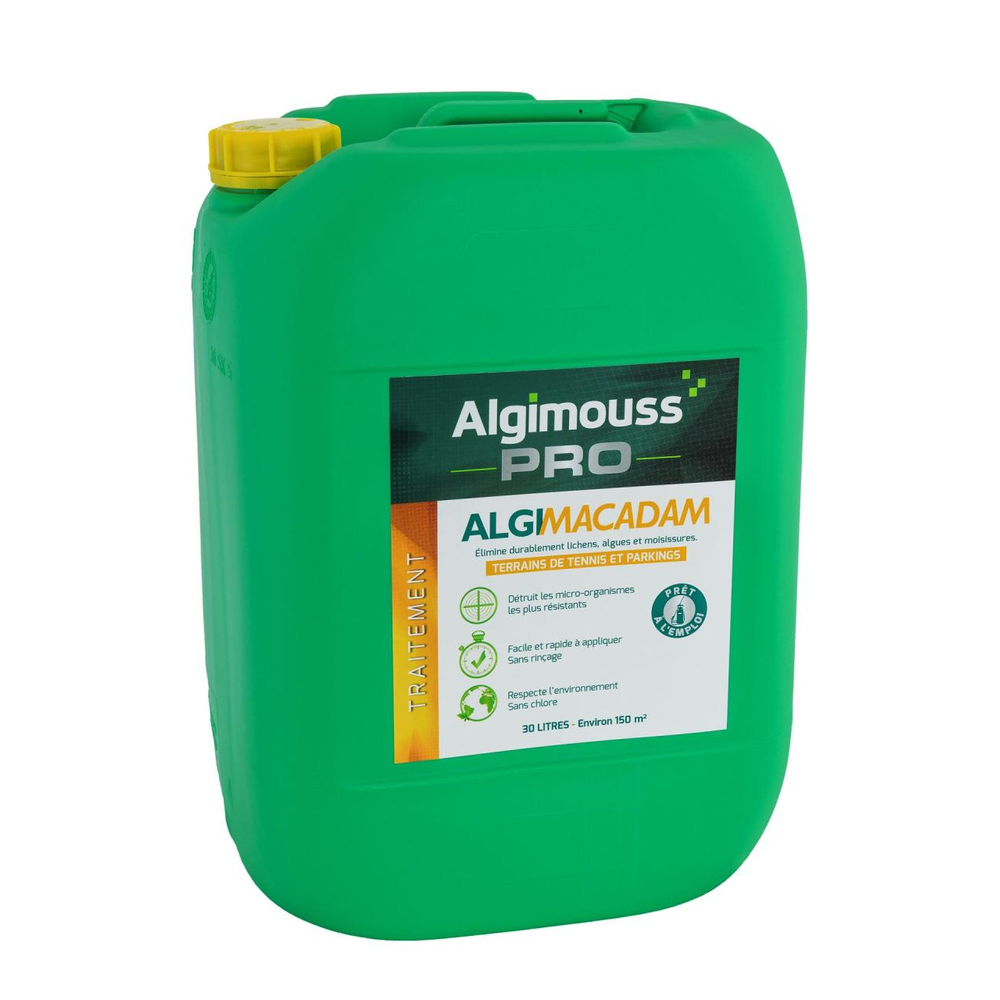 ALGIMACADAM - 30 LITRES - Traitement tennis, parkings, macadam ALGIMOUSS - 016001