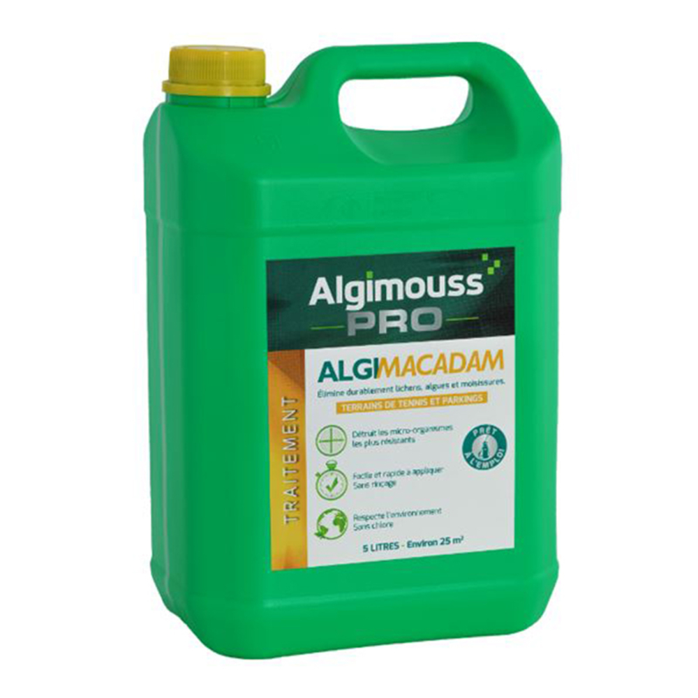 ALGIMACADAM - 5 LITRES - Traitement tennis, parkings, macadam ALGIMOUSS - 016006