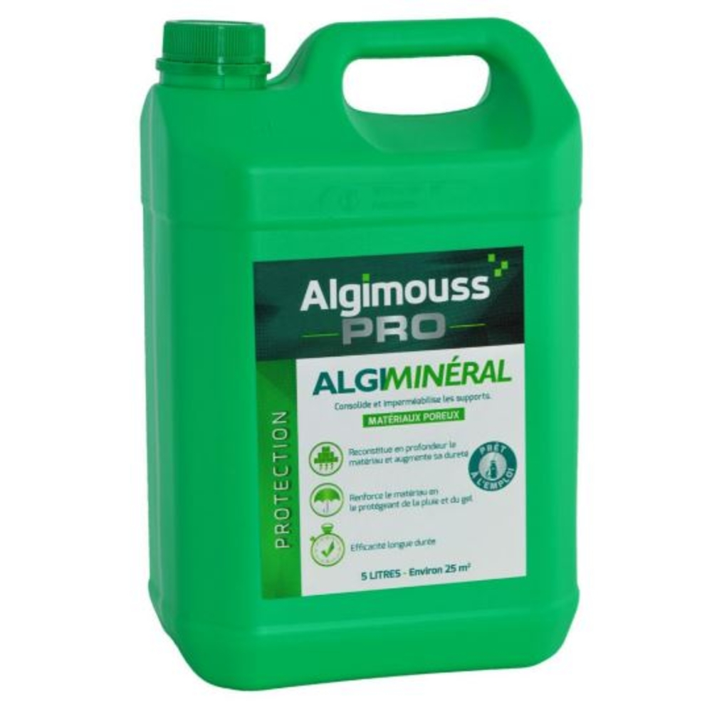 ALGIMINERAL - 5 LITRES - Minéralisant et reconstituant supports minéraux ALGIMOUSS - 022001