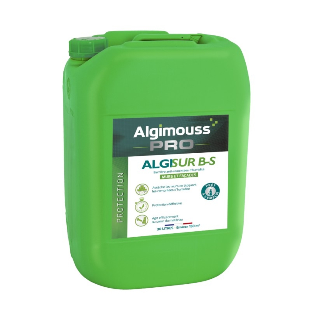 ALGISUR B-S - 30 LITRES - Barrière anti-remontées d'humidité ALGIMOUSS - 024002