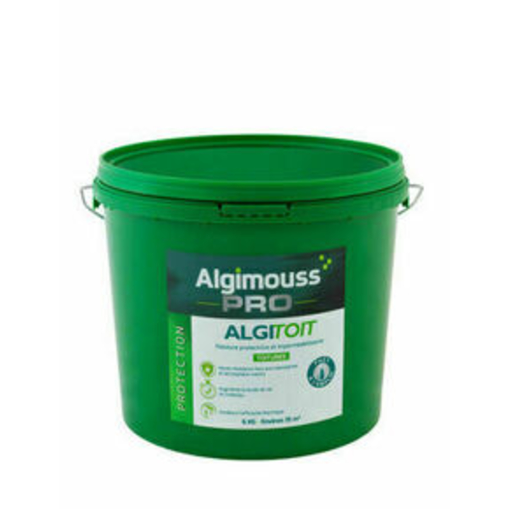 ALGITOIT Rouge brique 6 KG - Peinture pour toitures rouge tuile ALGIMOUSS - 028017