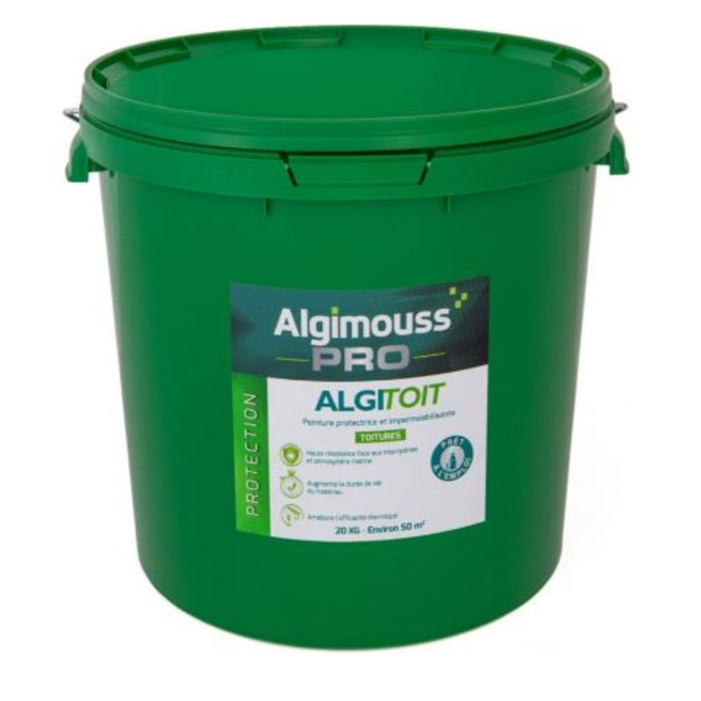 ALGITOIT Brun 20 KG - Peinture pour toiture Brun ALGIMOUSS - 028020