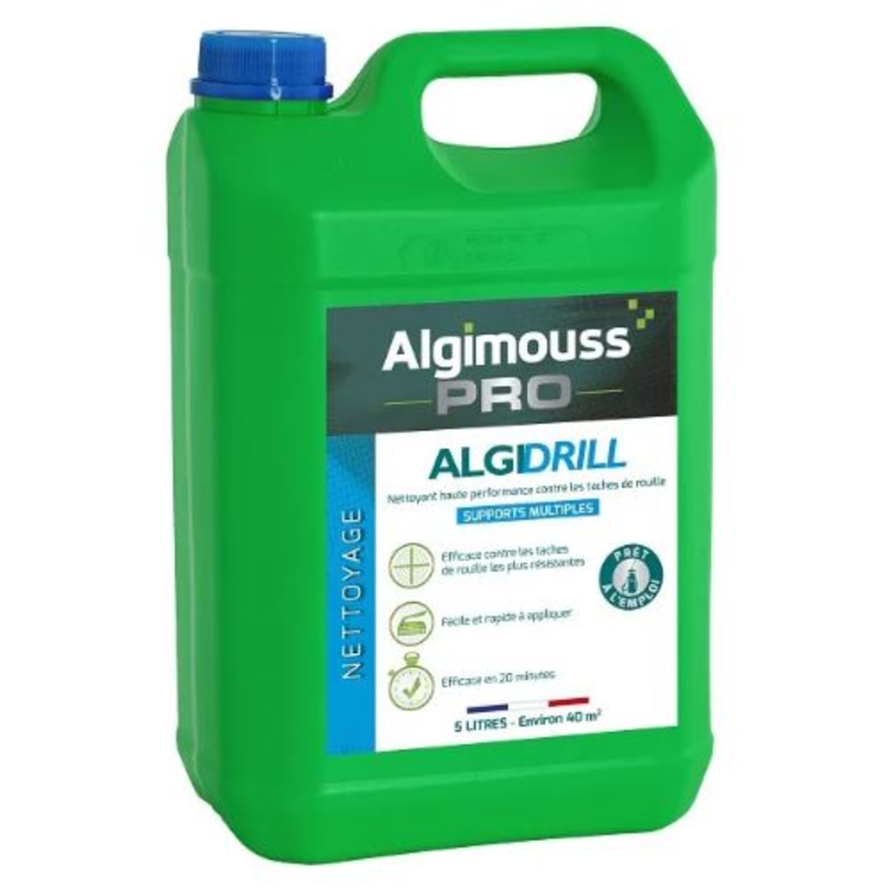 ALGIDRILL - 5 LITRES - Nettoyant taches de rouille ALGIMOUSS - 031002